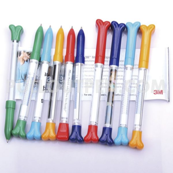 bone shape pull out pen