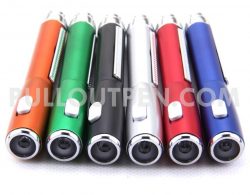 Mini Flashlight Pull Out Pen Metallic Barrel