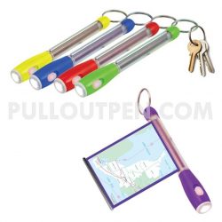 Pullout Keychain with Falshlight