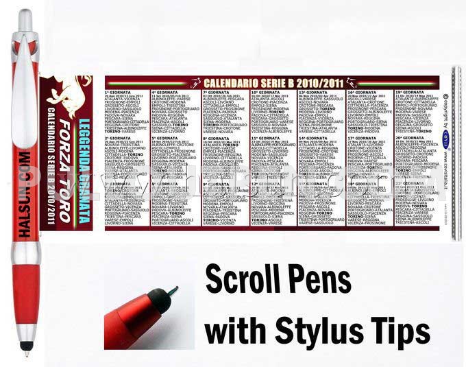stylus pull out pen custom digital imprinted
