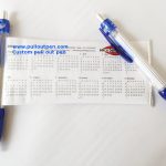 Custom Pullout calendar banner pens